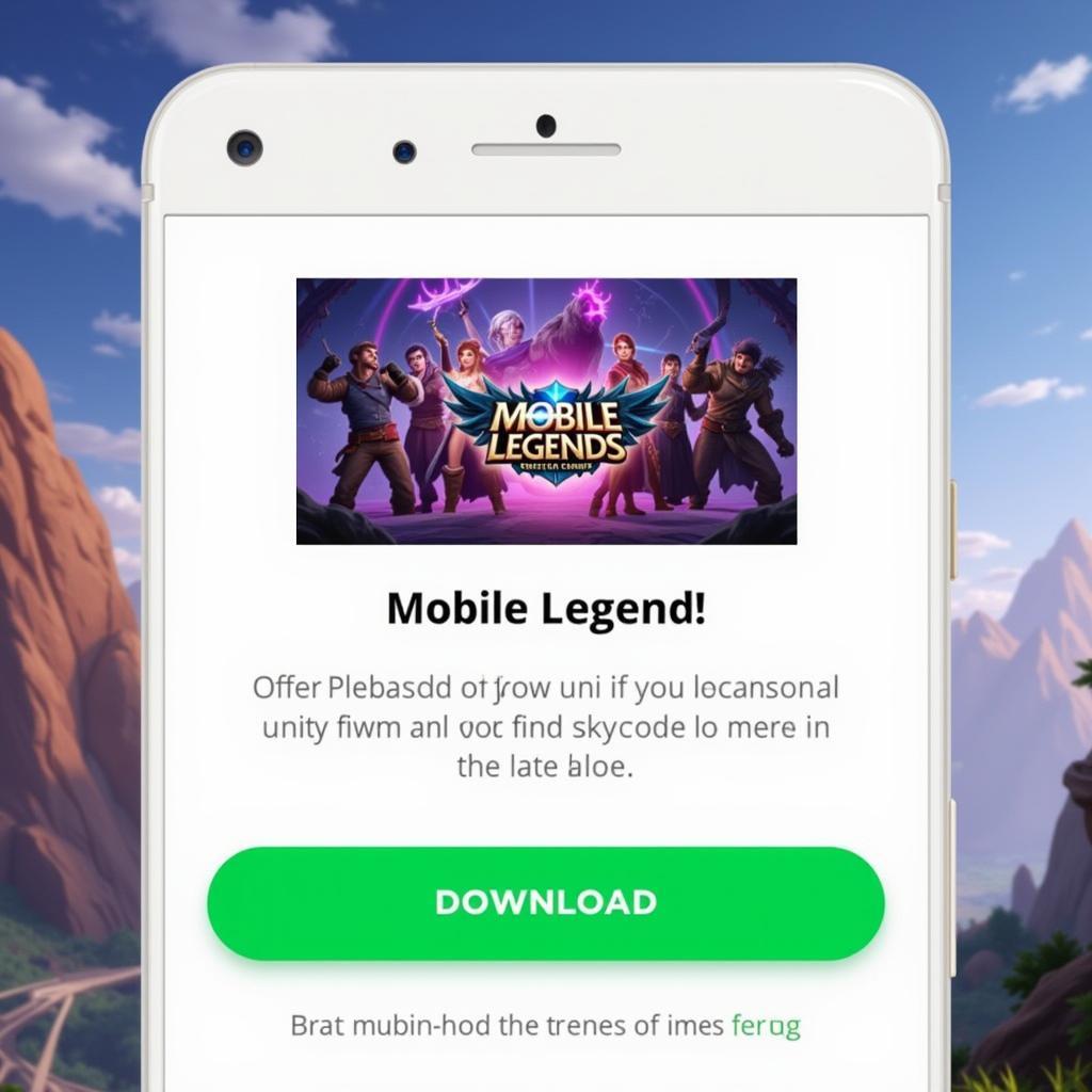 Mobile Legends Unity APK Download Screen