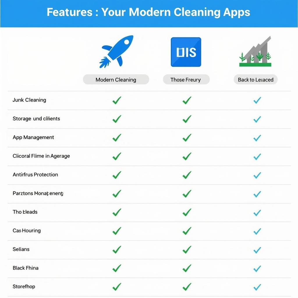 Modern Cleaning App Features