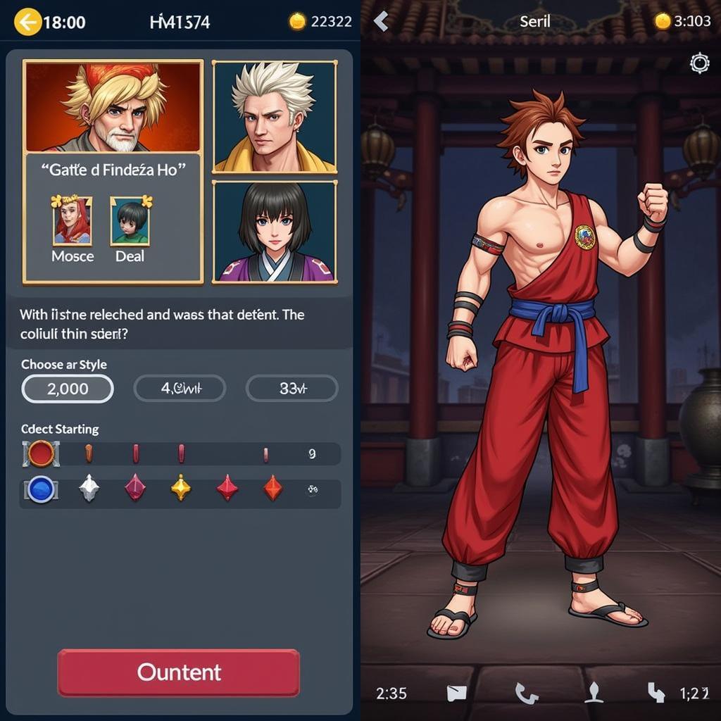 Character Creation in Mong Giang Ho APK