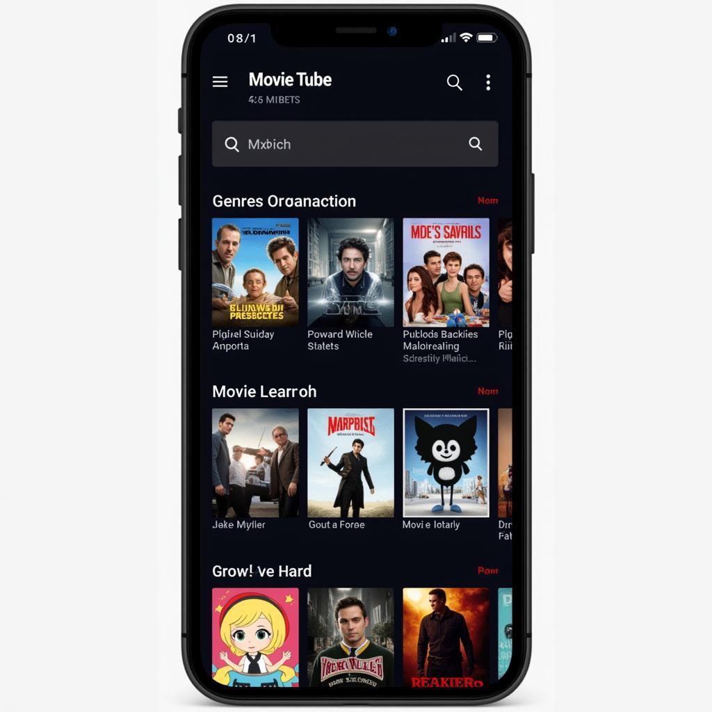 Movie Tube APK Interface