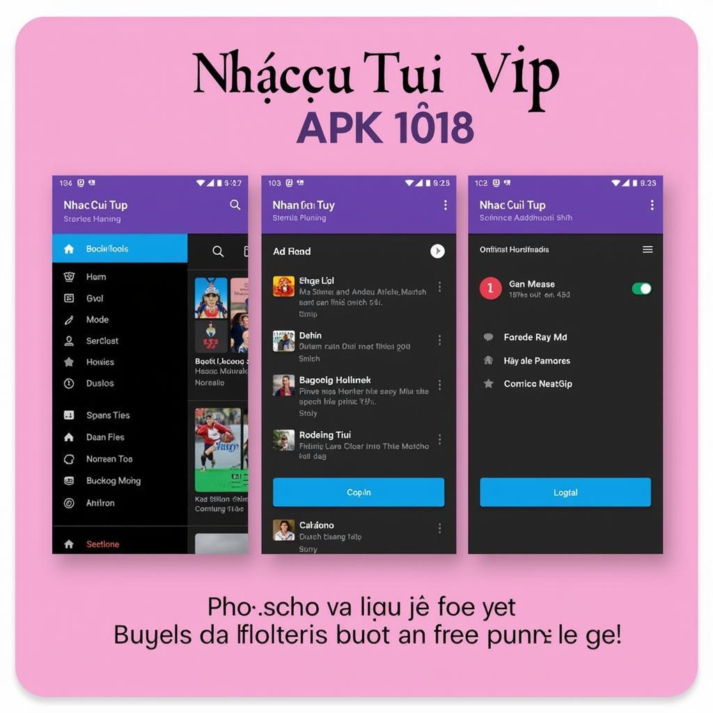 NhacCuaTui VIP APK 2018 Interface