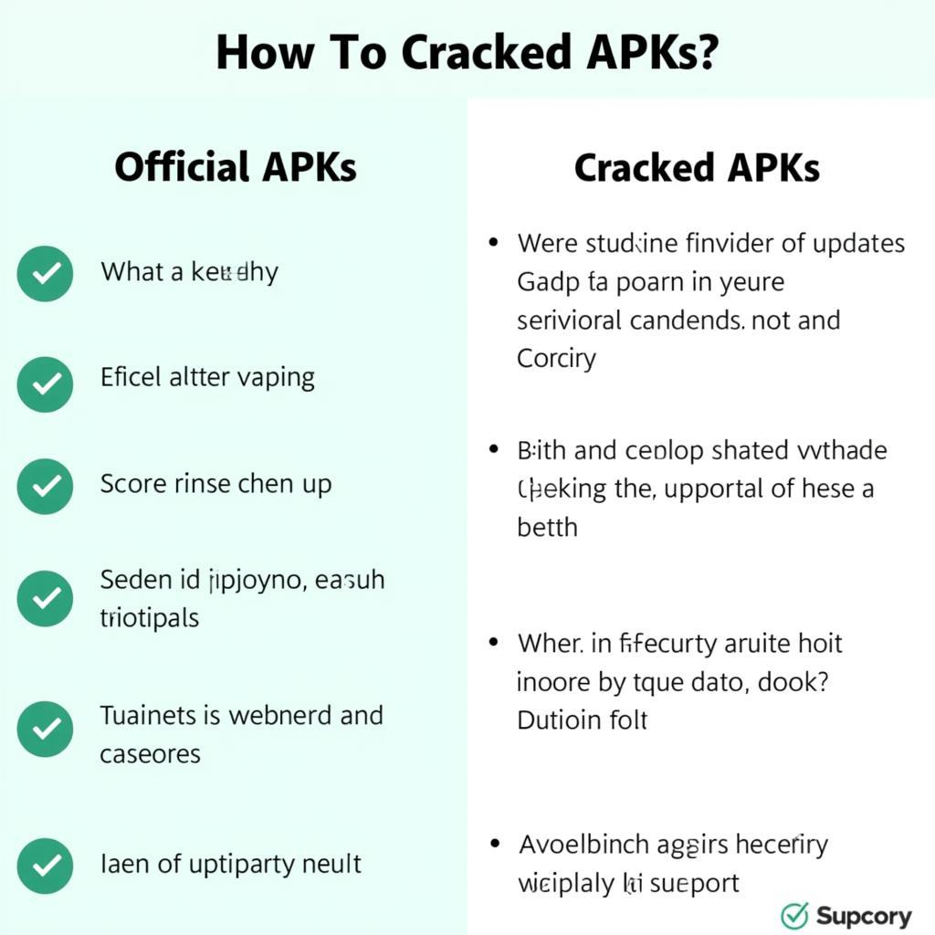 Official vs. Cracked APK Comparison