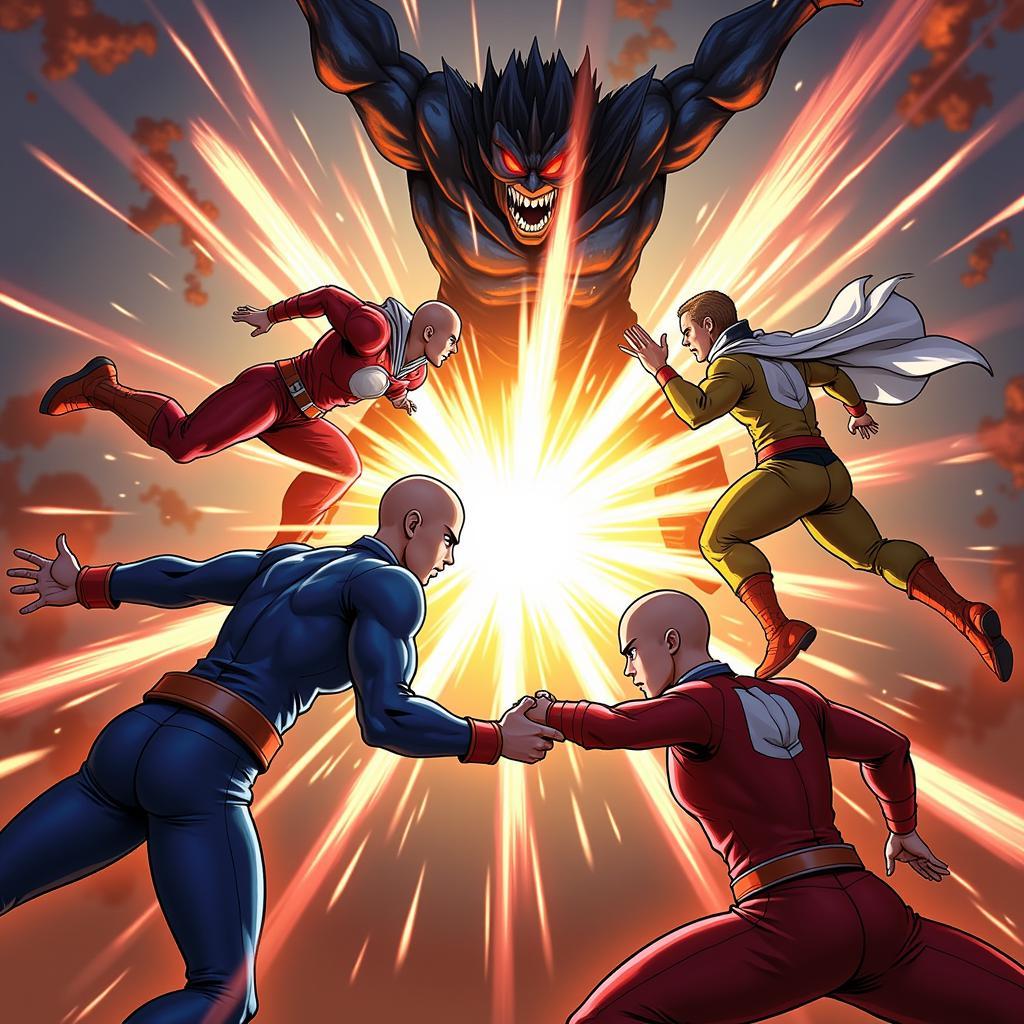 One Punch Man World APK Intense Combat Scene