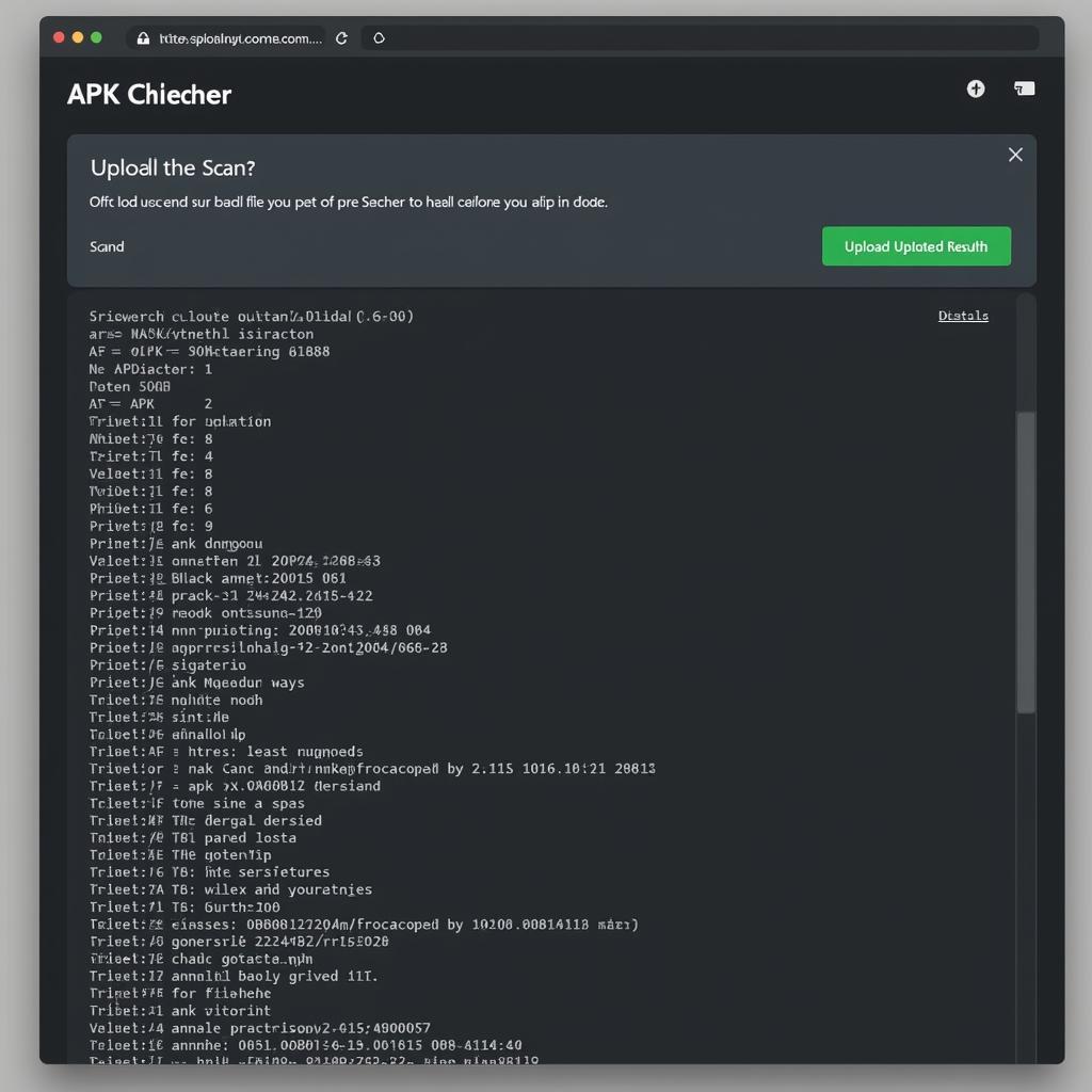 Online APK Checker Interface