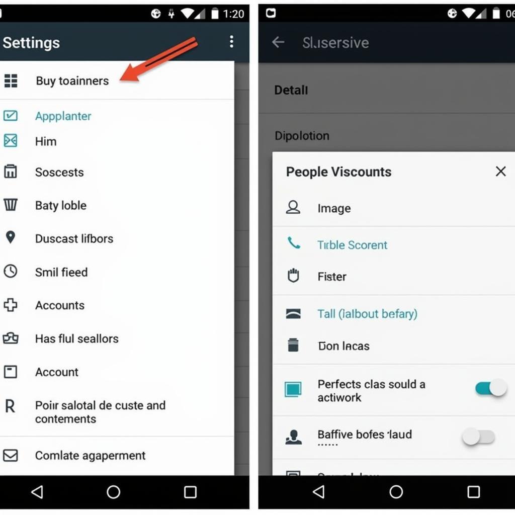 OTTPlayer APK Settings Screenshot