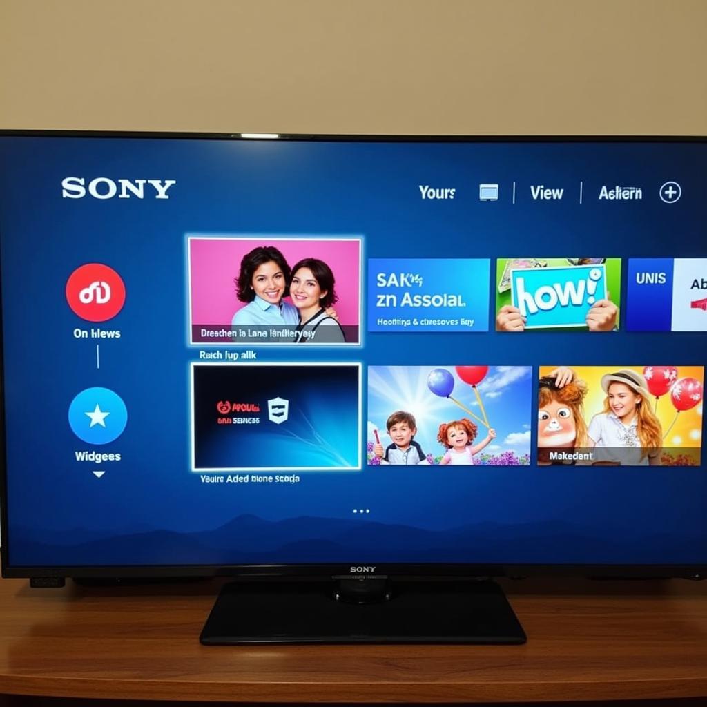 Personalized Sony TV Home Screen