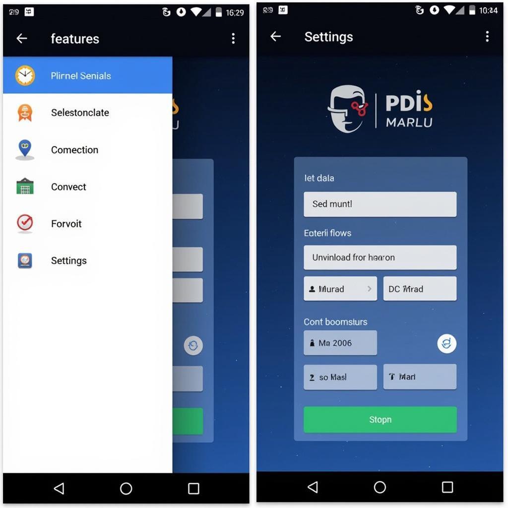 Pia VPN APK Interface Screenshot