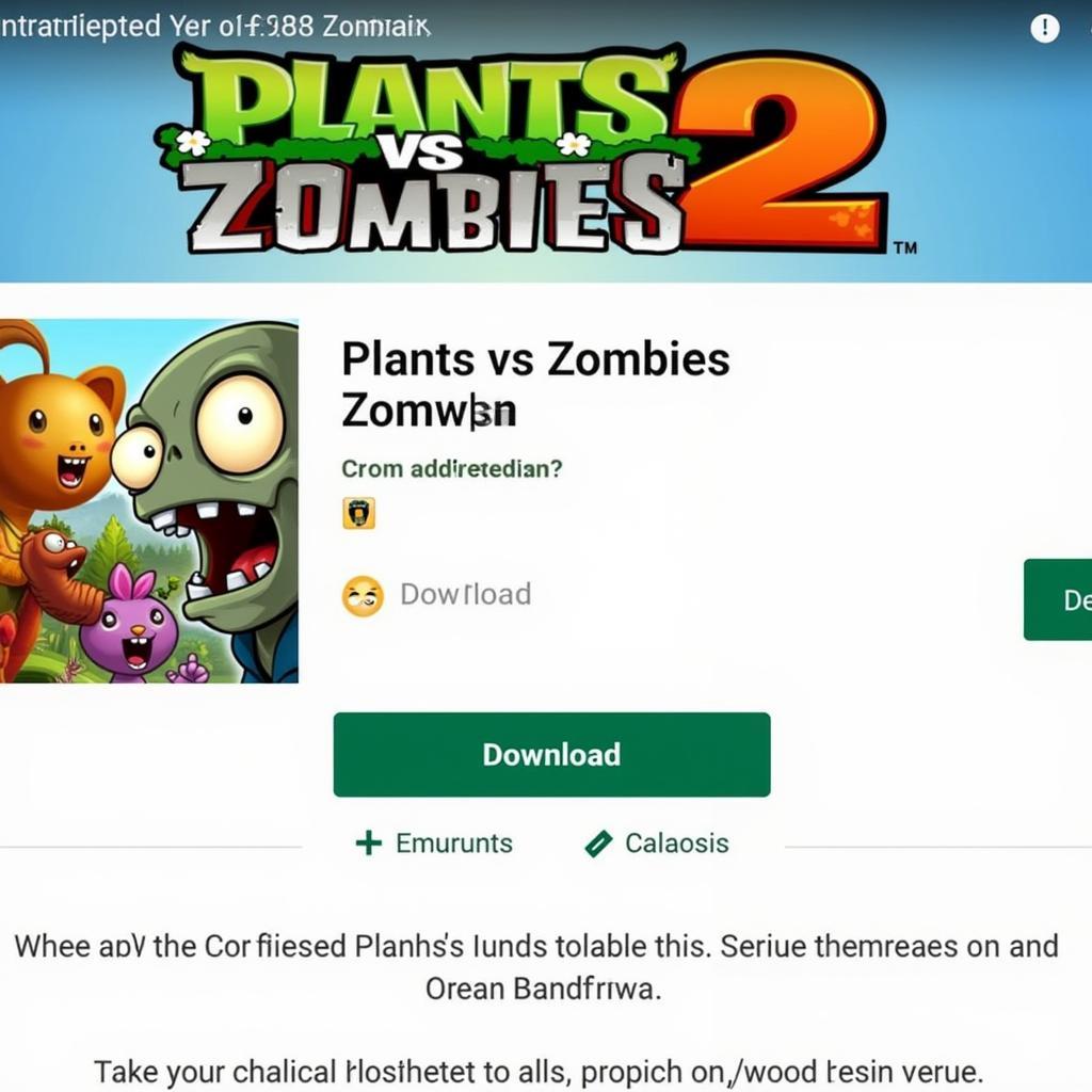 Plants vs Zombies 2 APK Download Screenshot