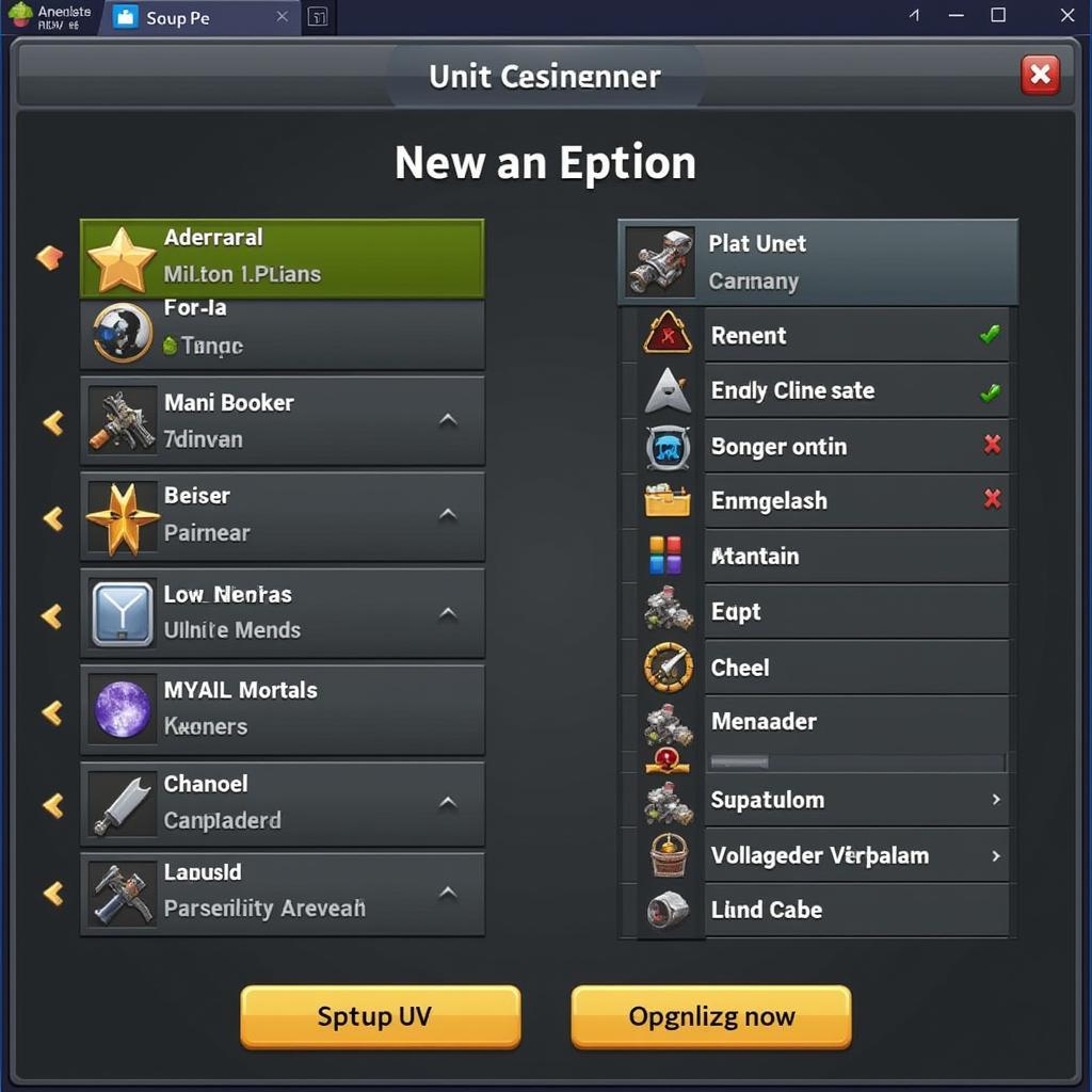 Pocket Army Unit Customization Screen