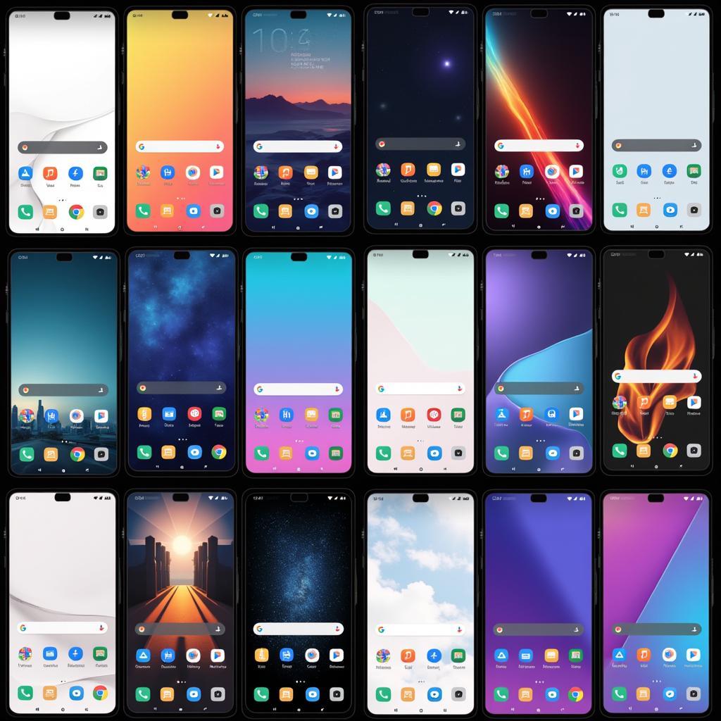 Examples of Popular Android Q Themes