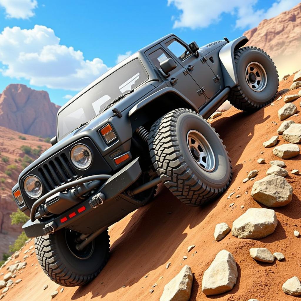 Project Offroad APK Challenging Terrain