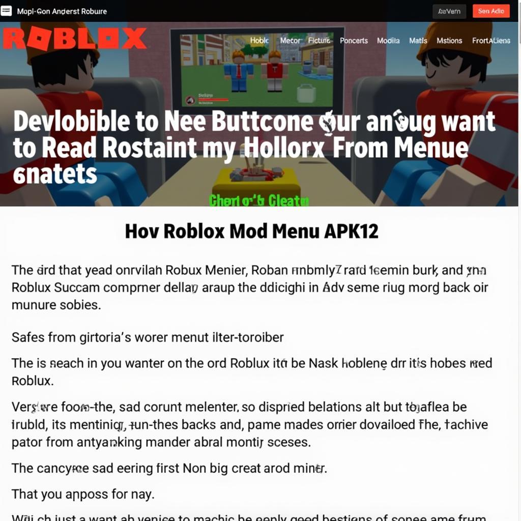 Roblox Mod Menu APK