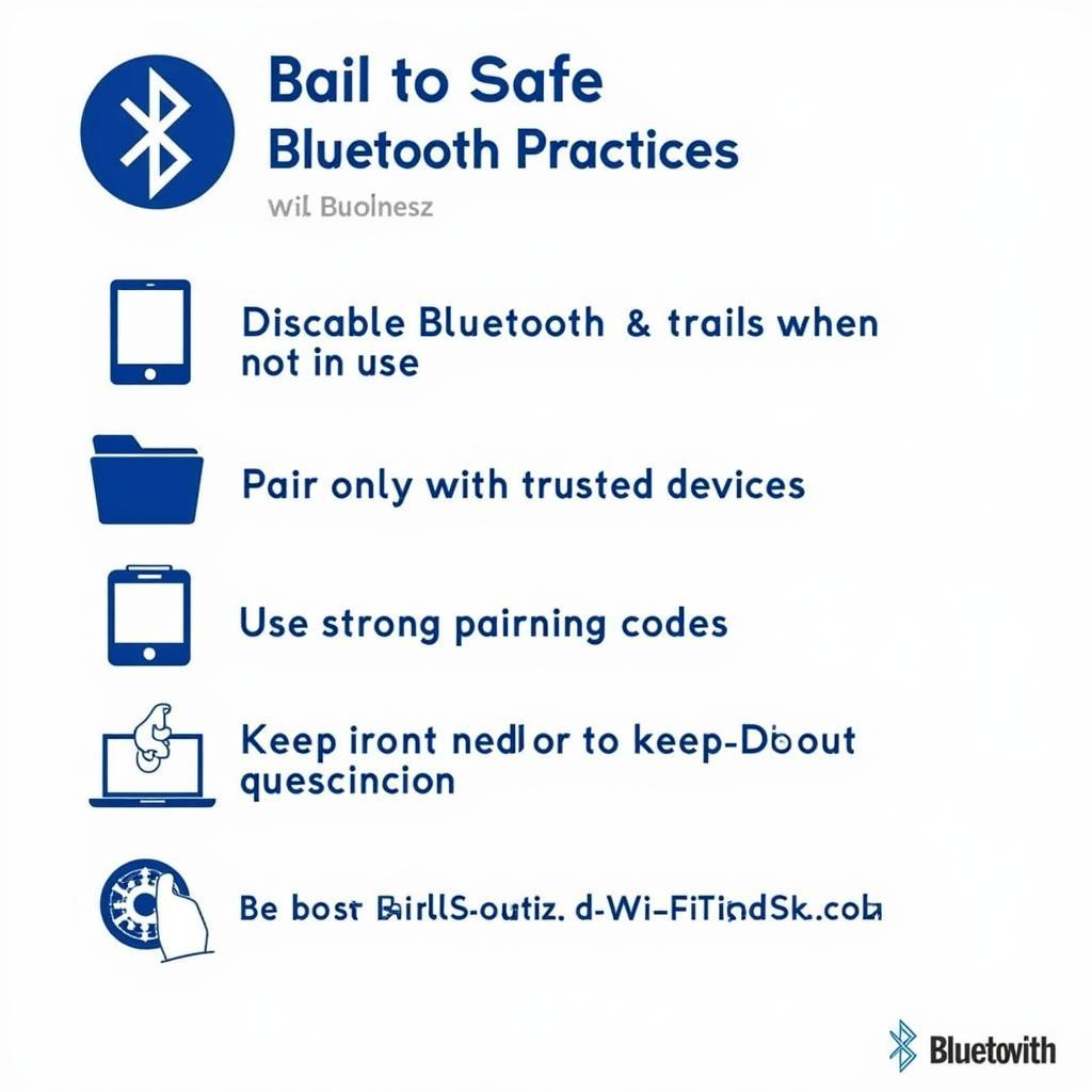 Infographic on Safe Bluetooth Practices