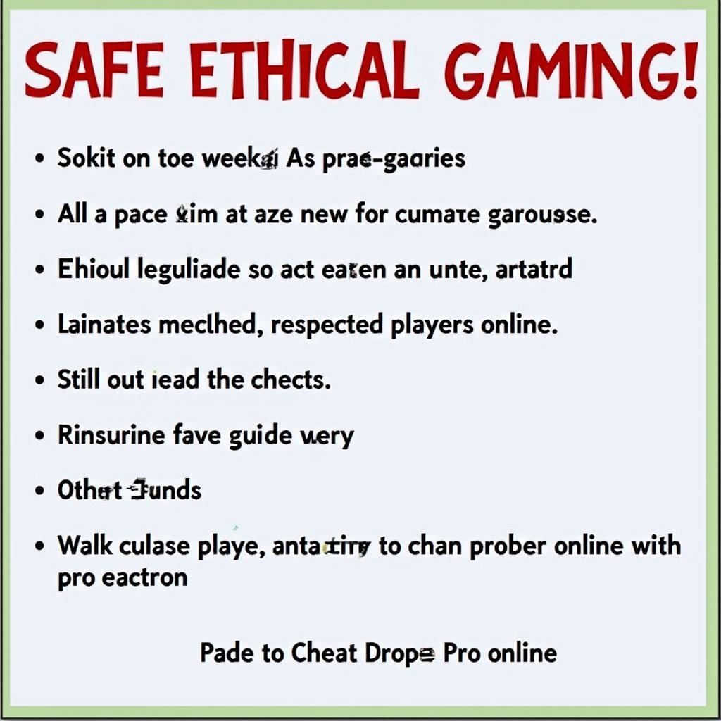 Safe Gaming Practices