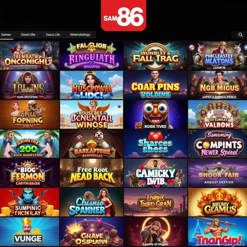 Sam86 APK Game Selection