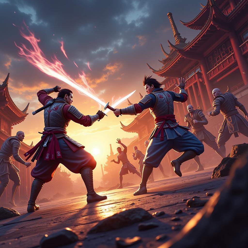 Samurai II Vengeance Mod APK Combat Scene