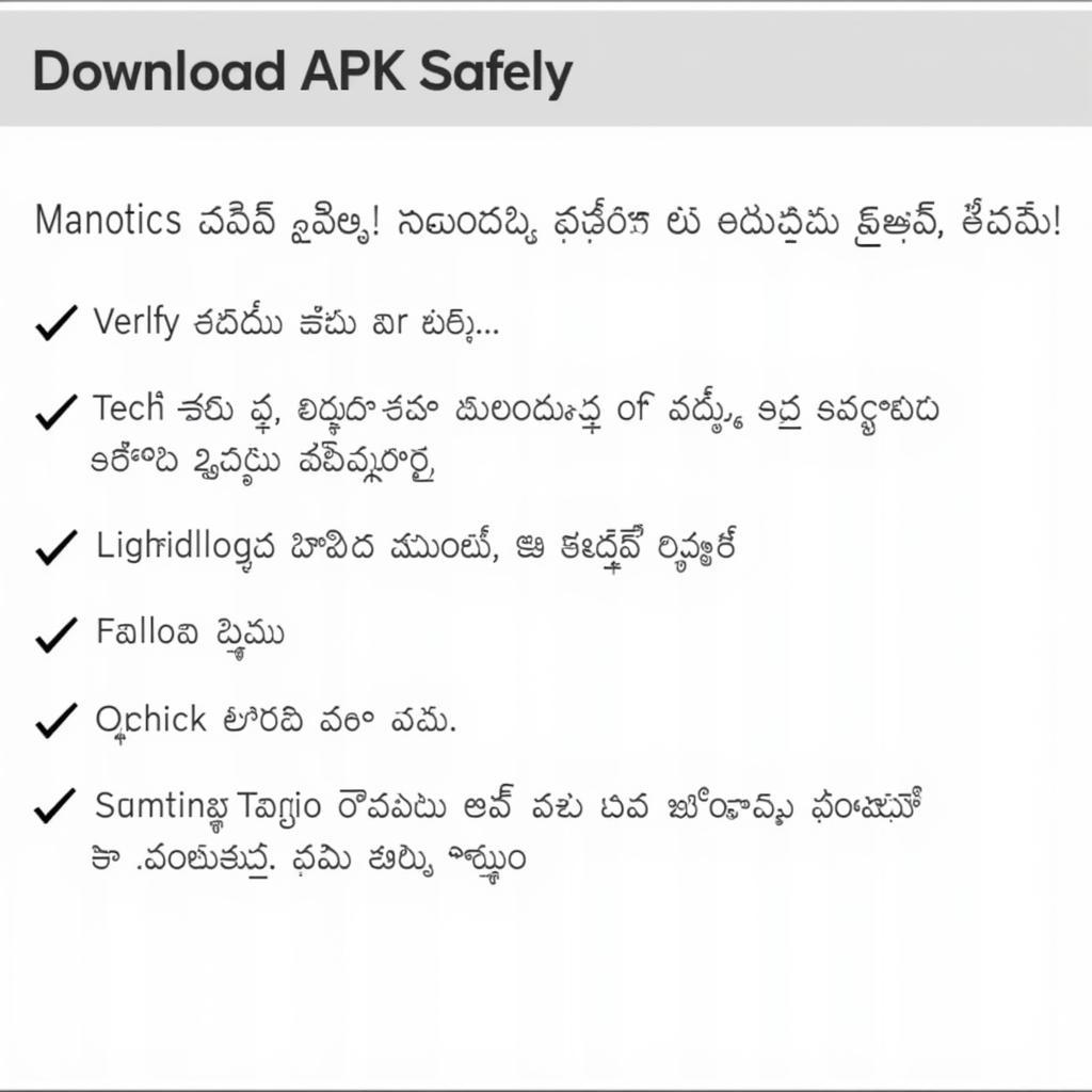 Secure APK Download Tips in Telugu