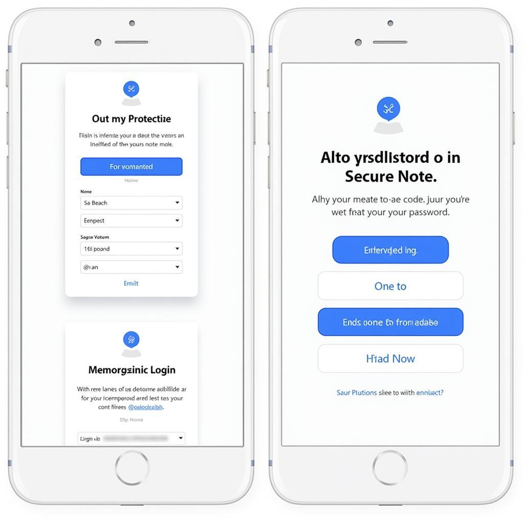 Secure Note-Taking App Interface