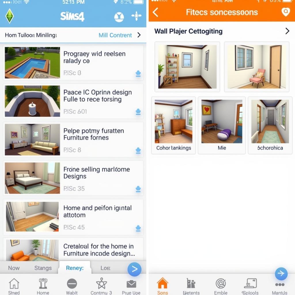 Sims 4 Mobile Home Design Interface