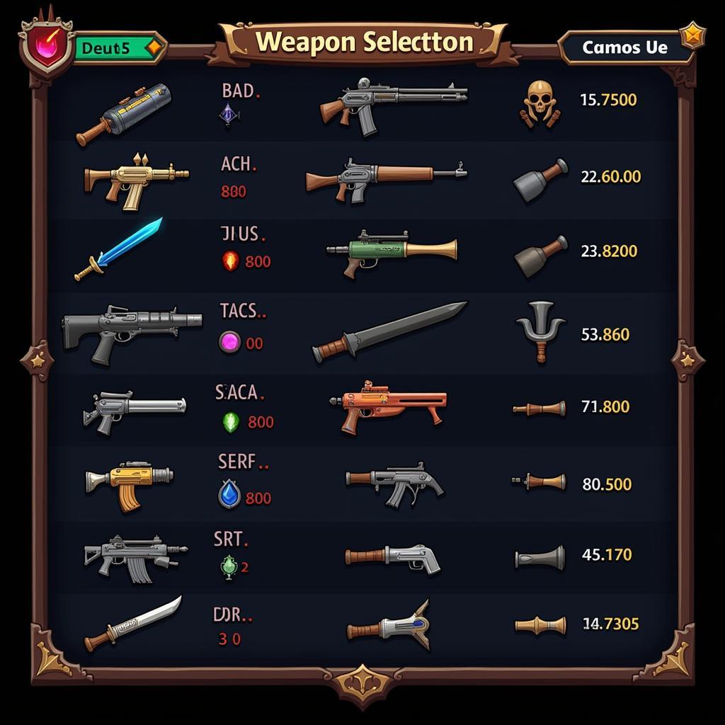 Soul Knight APK Weapon Selection