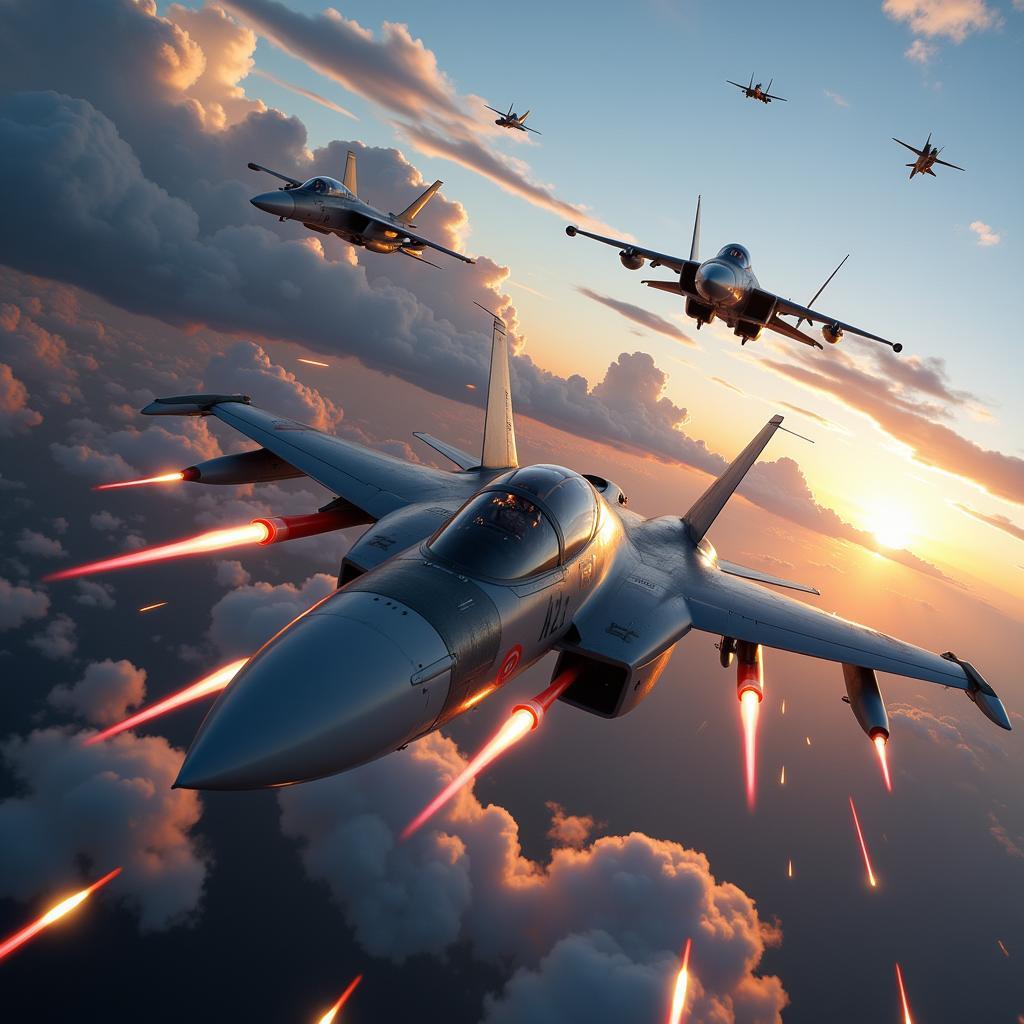 Strike Fighters Modern Combat Mod APK Aerial Combat