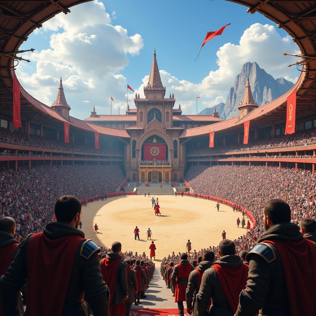 Overview of the Arena in Sword and Glory Mod APK