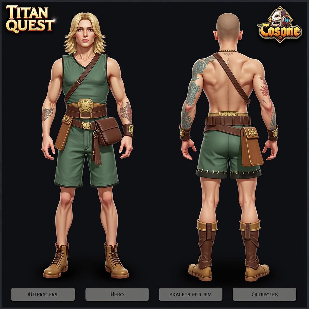 Titan Quest Character Creation Screen