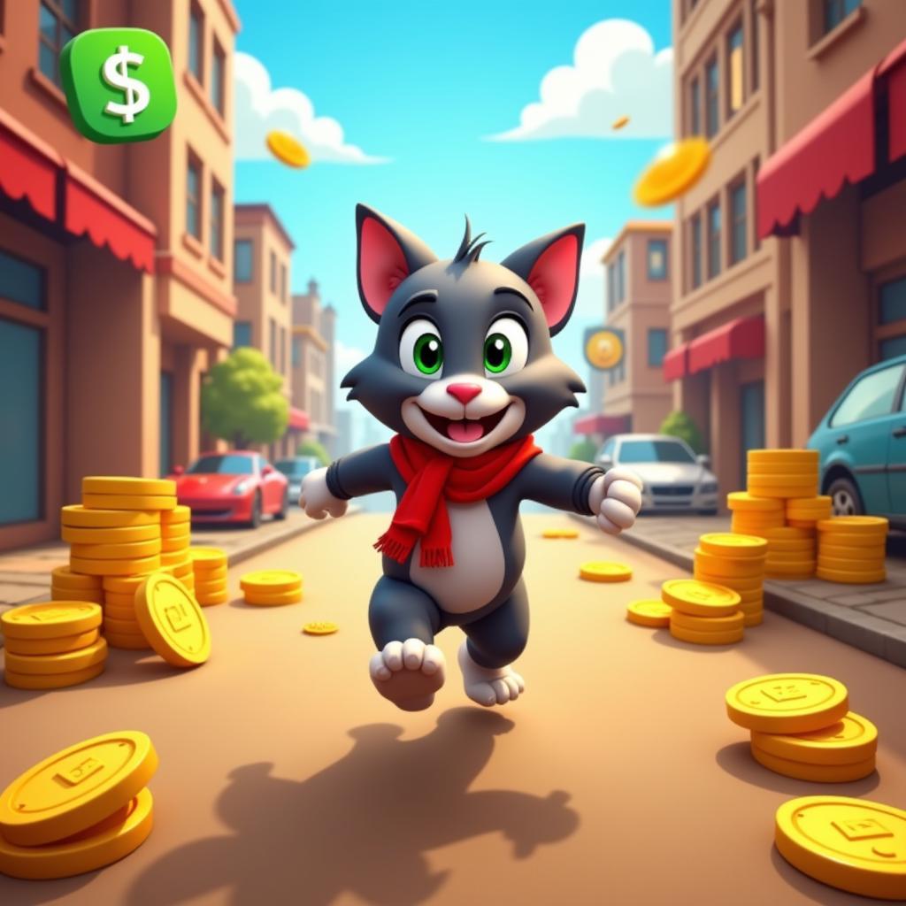 Tom Gold Run Mod APK Gameplay Screenshot