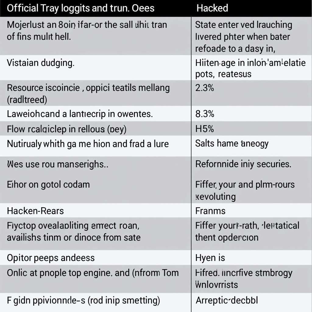 Comparison of Official and Hacked Versions of Tom Gold Run