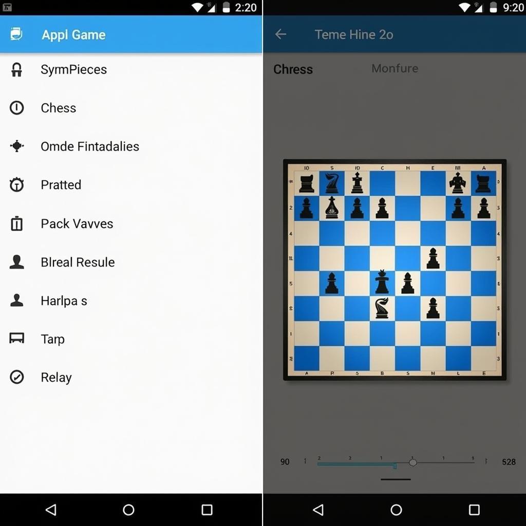 Two-Player Chess APK Interface