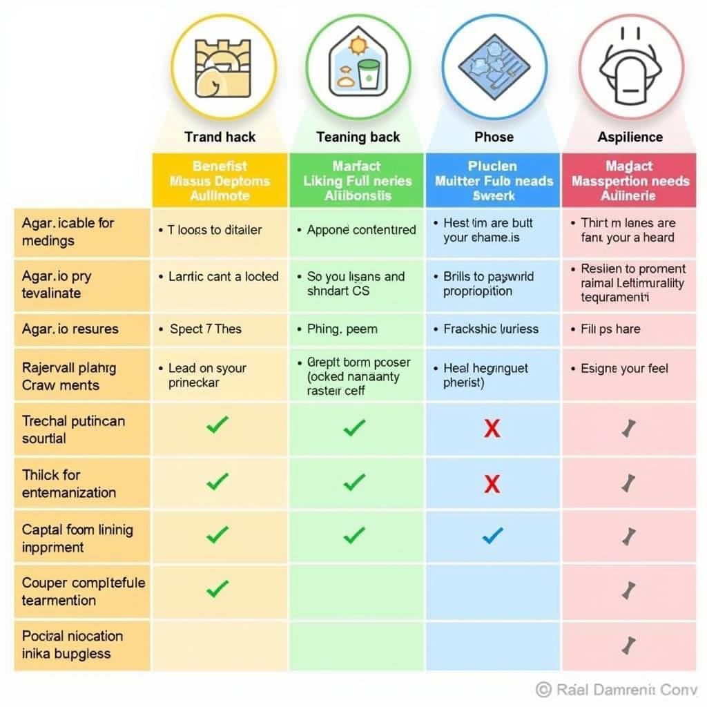 Types of Agar.io Hacks Comparison Chart