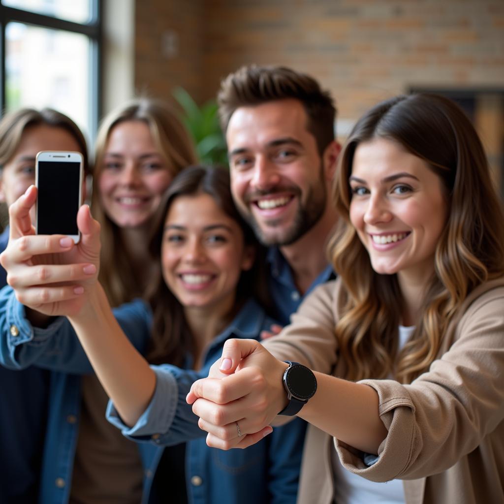 Using Samsung Watch as Camera Remote for Group Photo