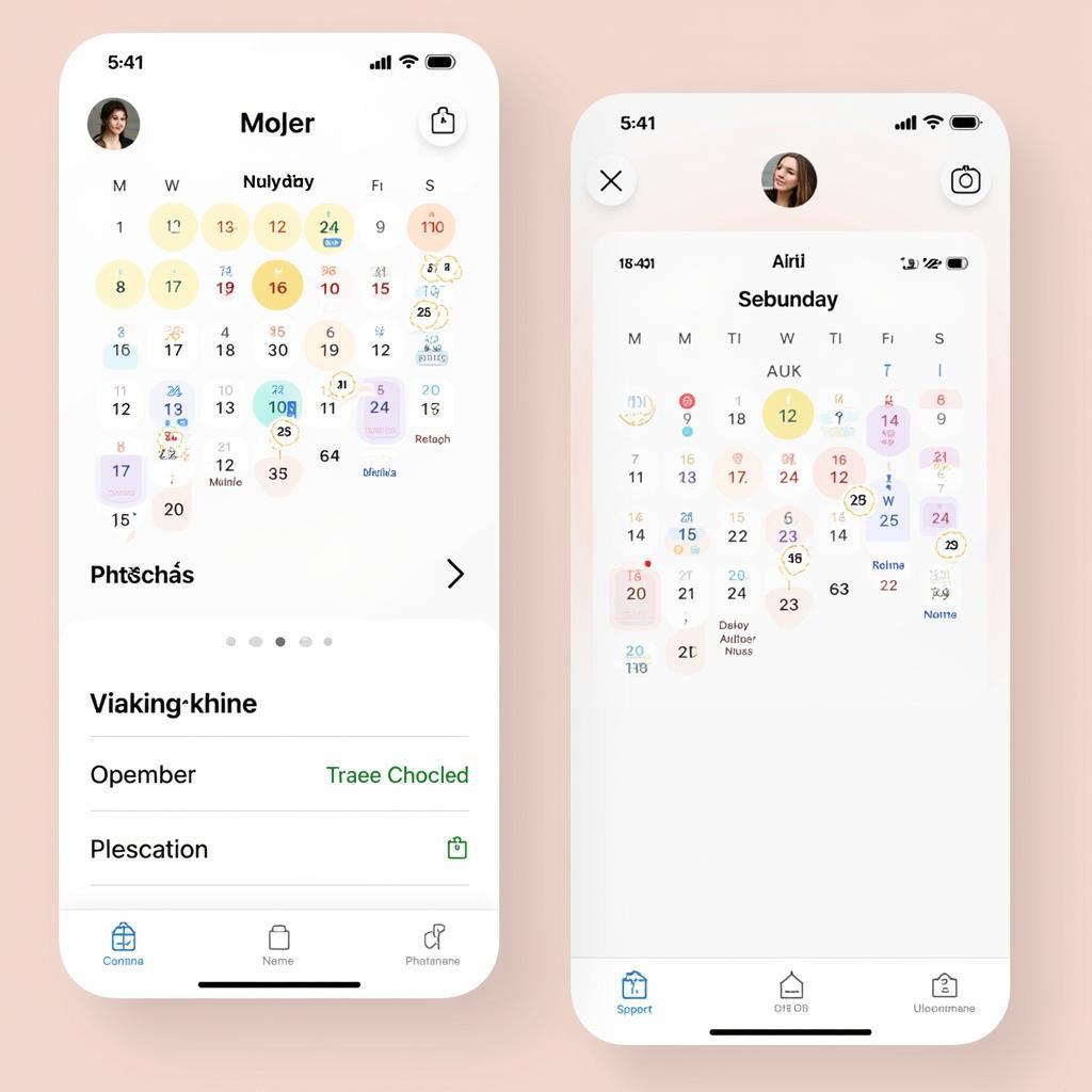 Vietnamese Calendar App Interface