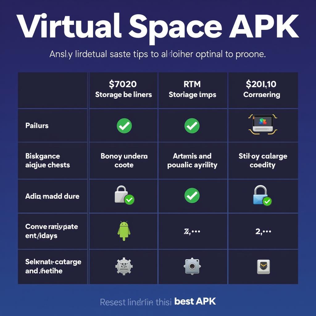 Virtual Space APK Features Comparison