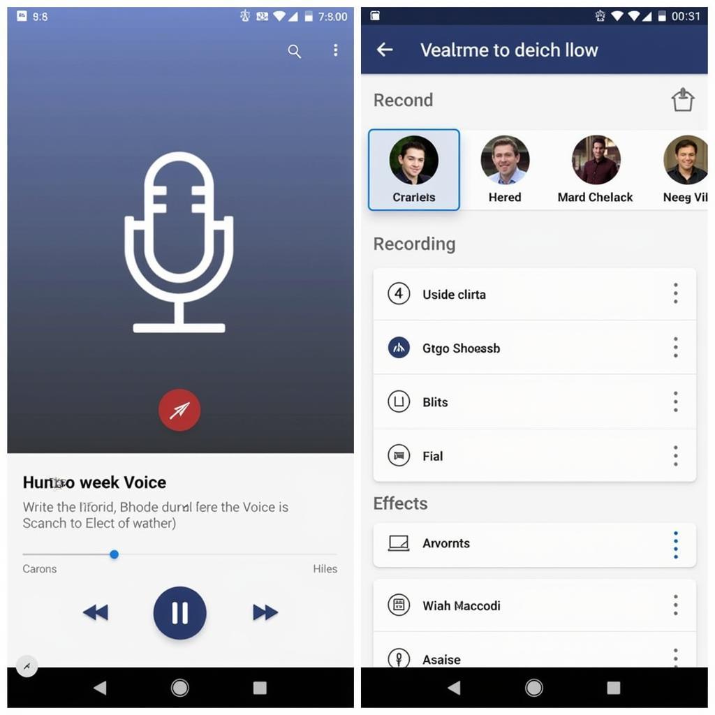 Voice Pro Mod APK Interface