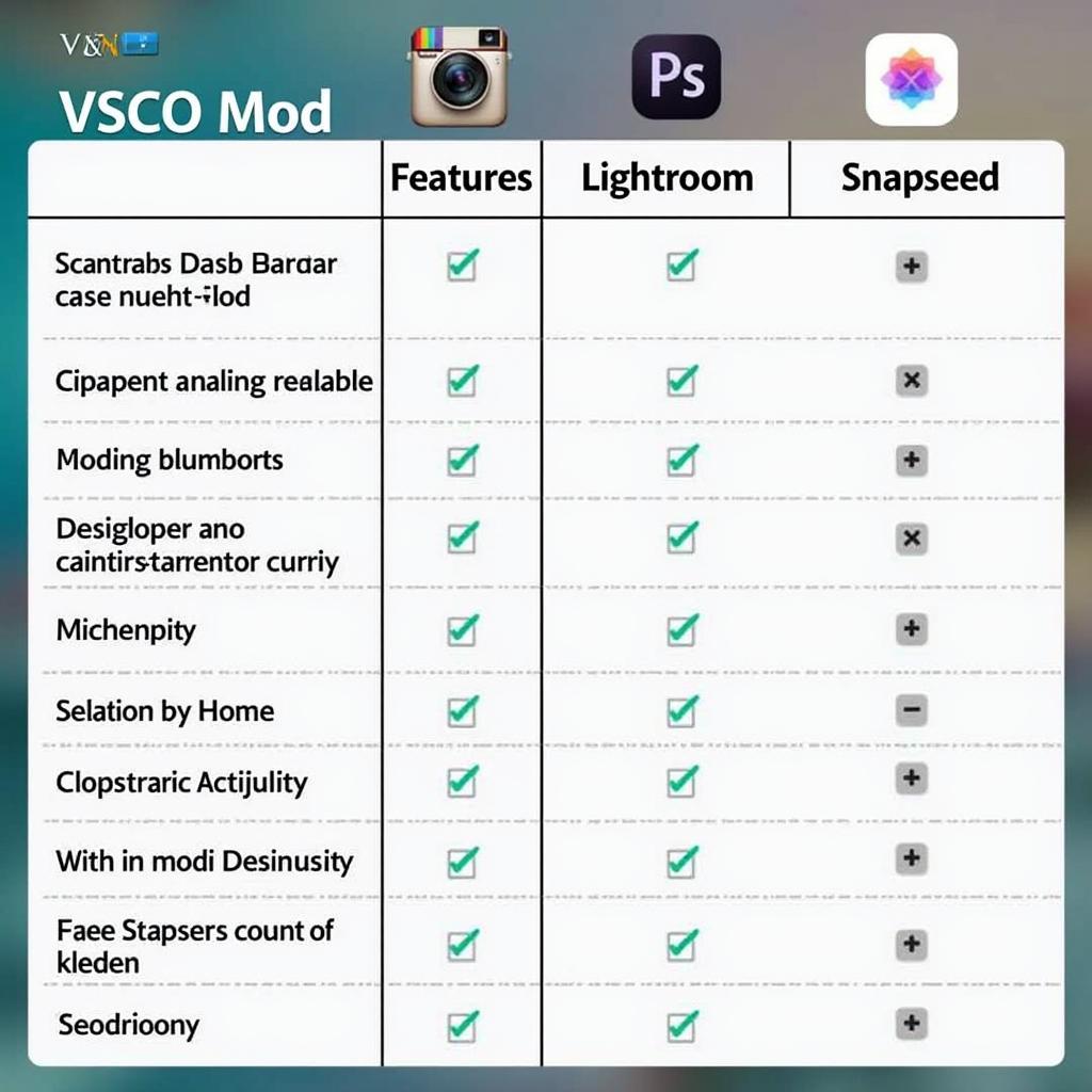 VSCO Mod vs Other Apps