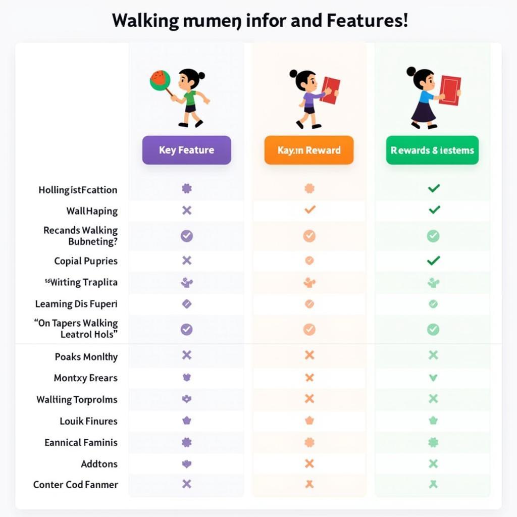 Walking Money APK Comparison Chart