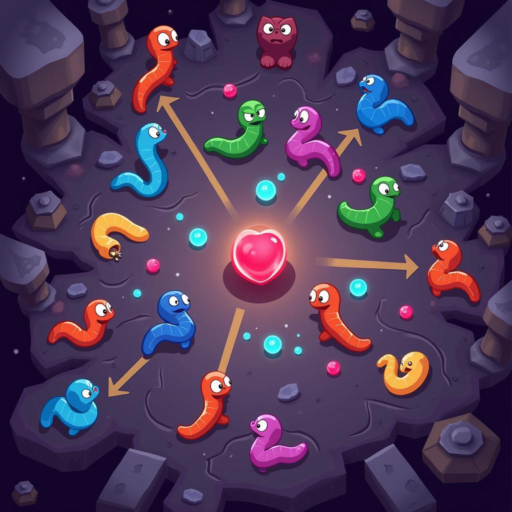 Worm Zone APK Multiplayer Competition