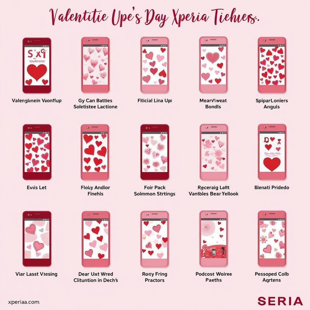 Explore Xperia Valentine's Day Theme Options