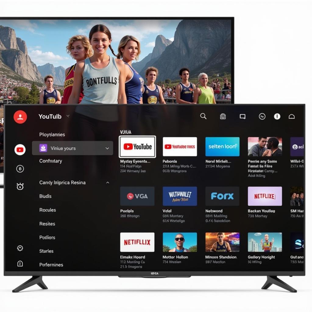 YouTube APK interface on TCL Smart TV