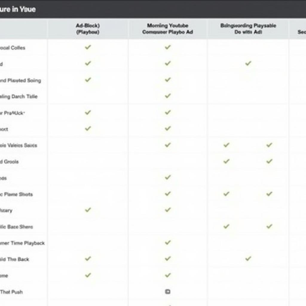 YouTube Vanced APK Alternatives Comparison Table