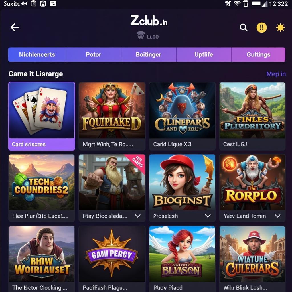 Zclub.vin APK Game Library Screenshot