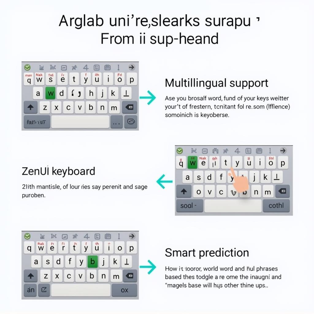 ZenUI Keyboard Multilingual Support and Smart Predictions