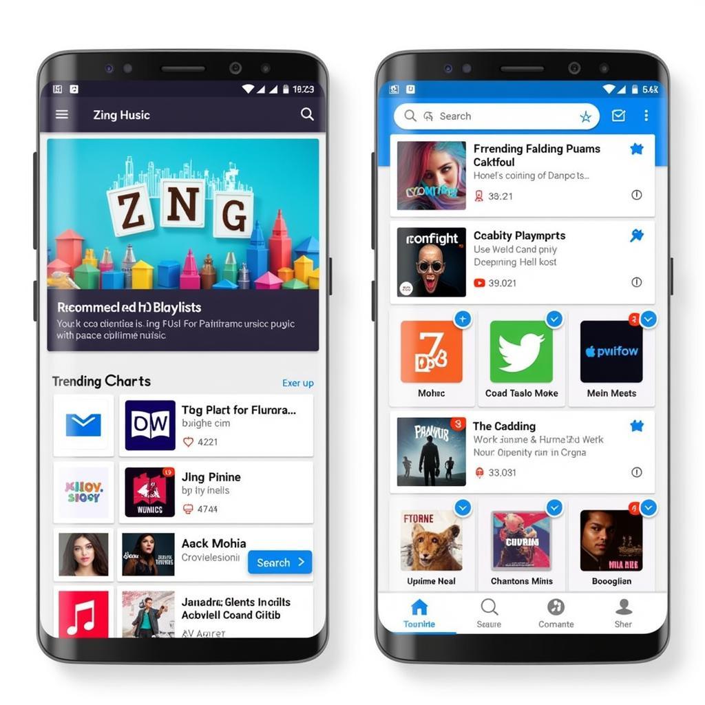 Zing MP3 APK Interface Overview