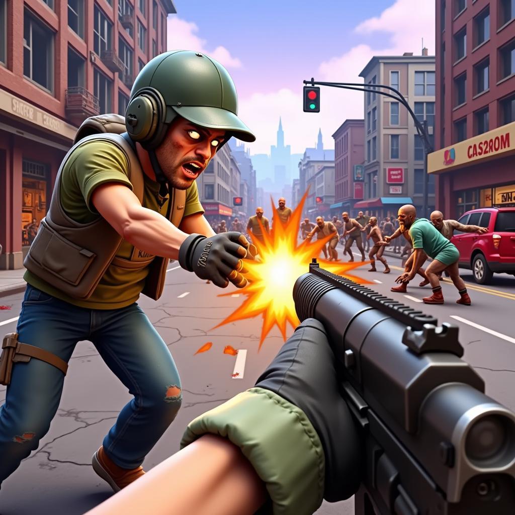 Zombie Assault 4 Mod APK Gameplay Screenshot