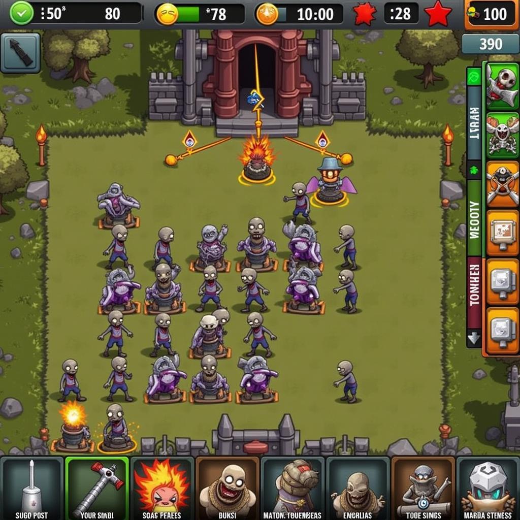 Zombie World Tower Defense Mod APK Gameplay Screenshot