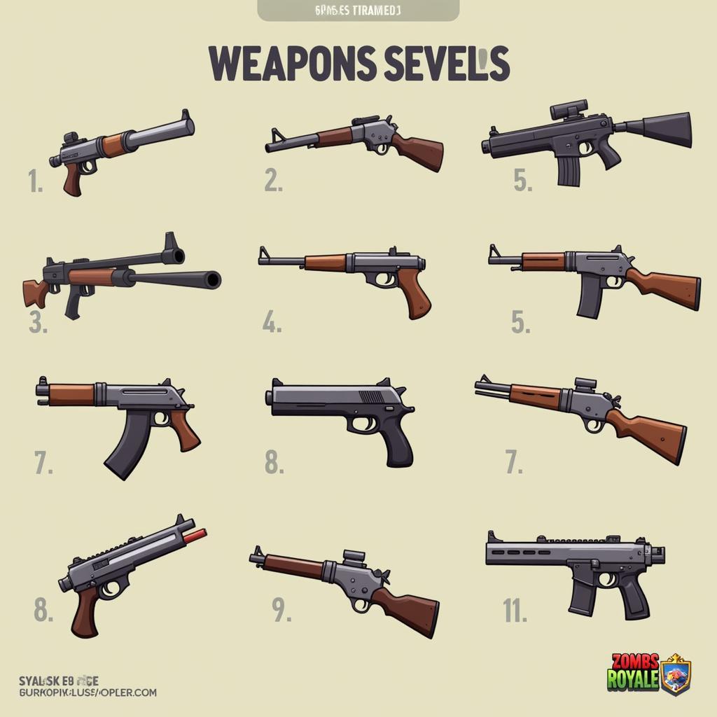 Zombs Royale io Weapon Selection