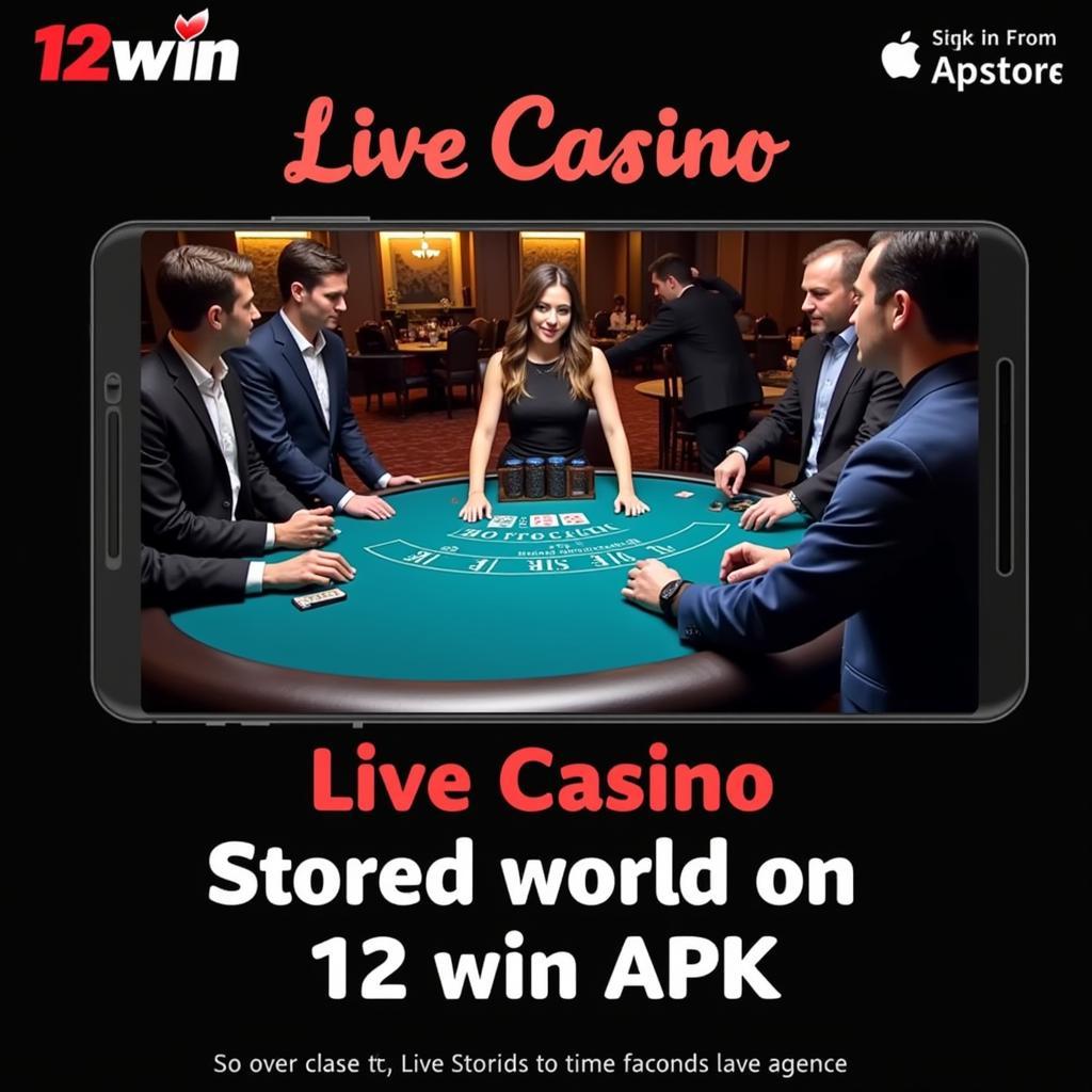 12win APK Live Casino Interface