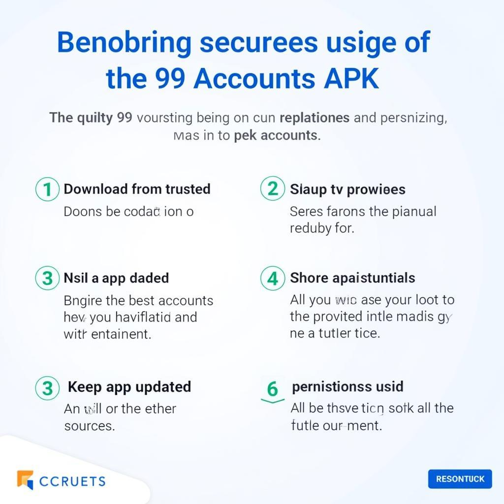 Security Tips for Using 99 Accounts APK