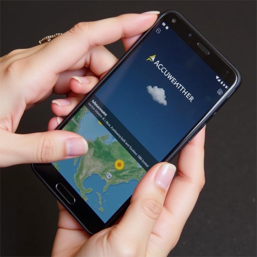 Accuweather on Mobile Device